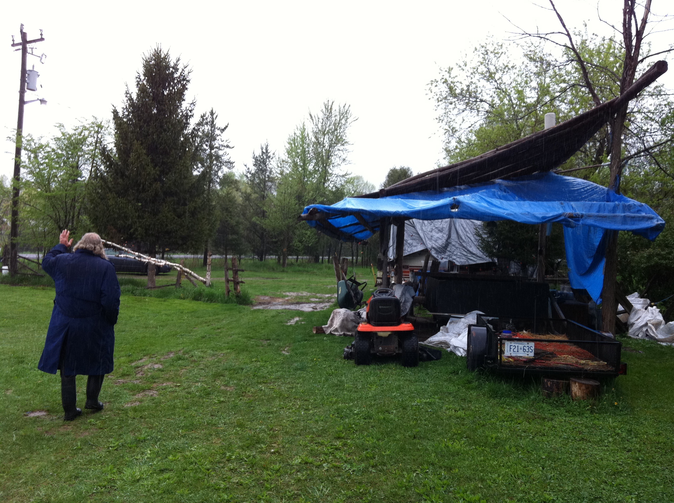 Glen Kealey at one of his farm installations